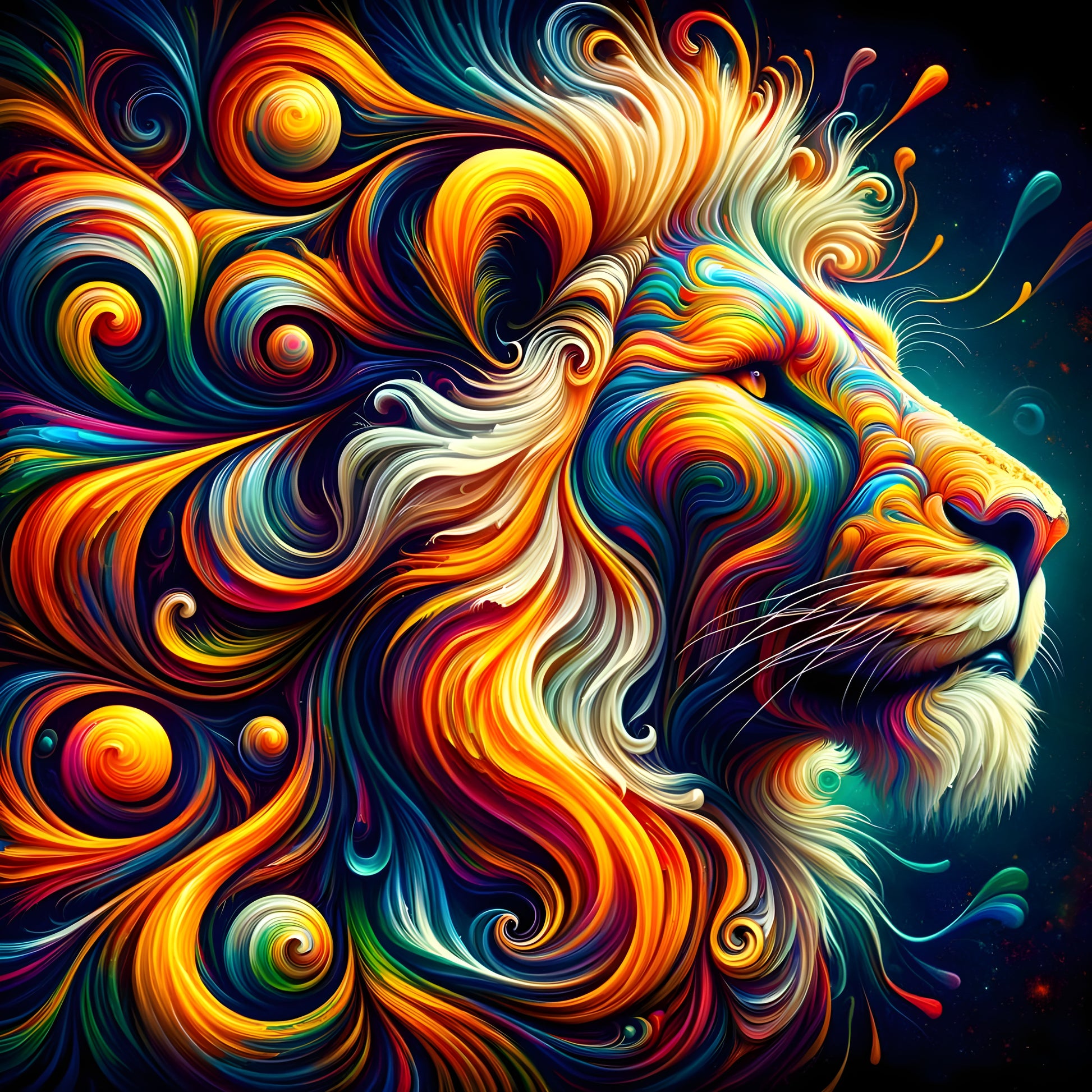 Lion With Spice - OutOfNowhereArt
