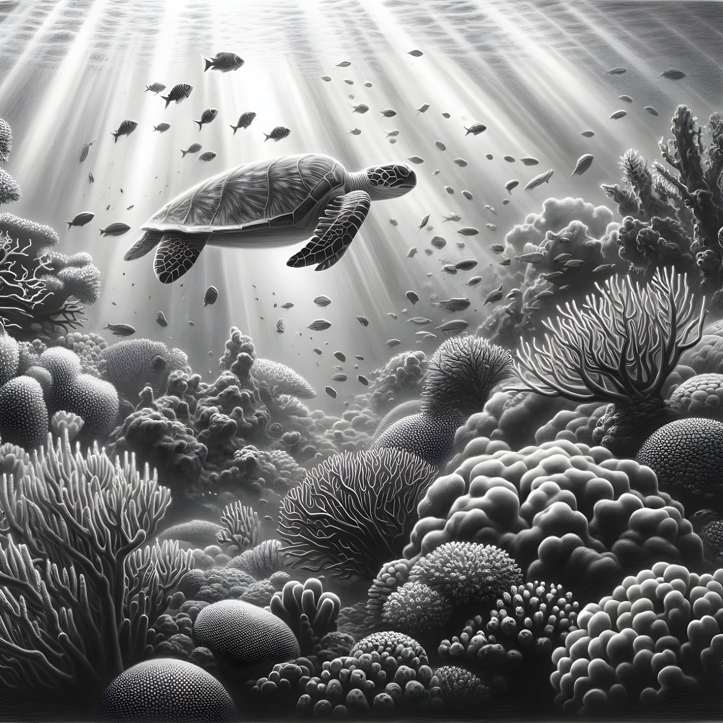 Marine Life Poster - OutOfNowhereArt