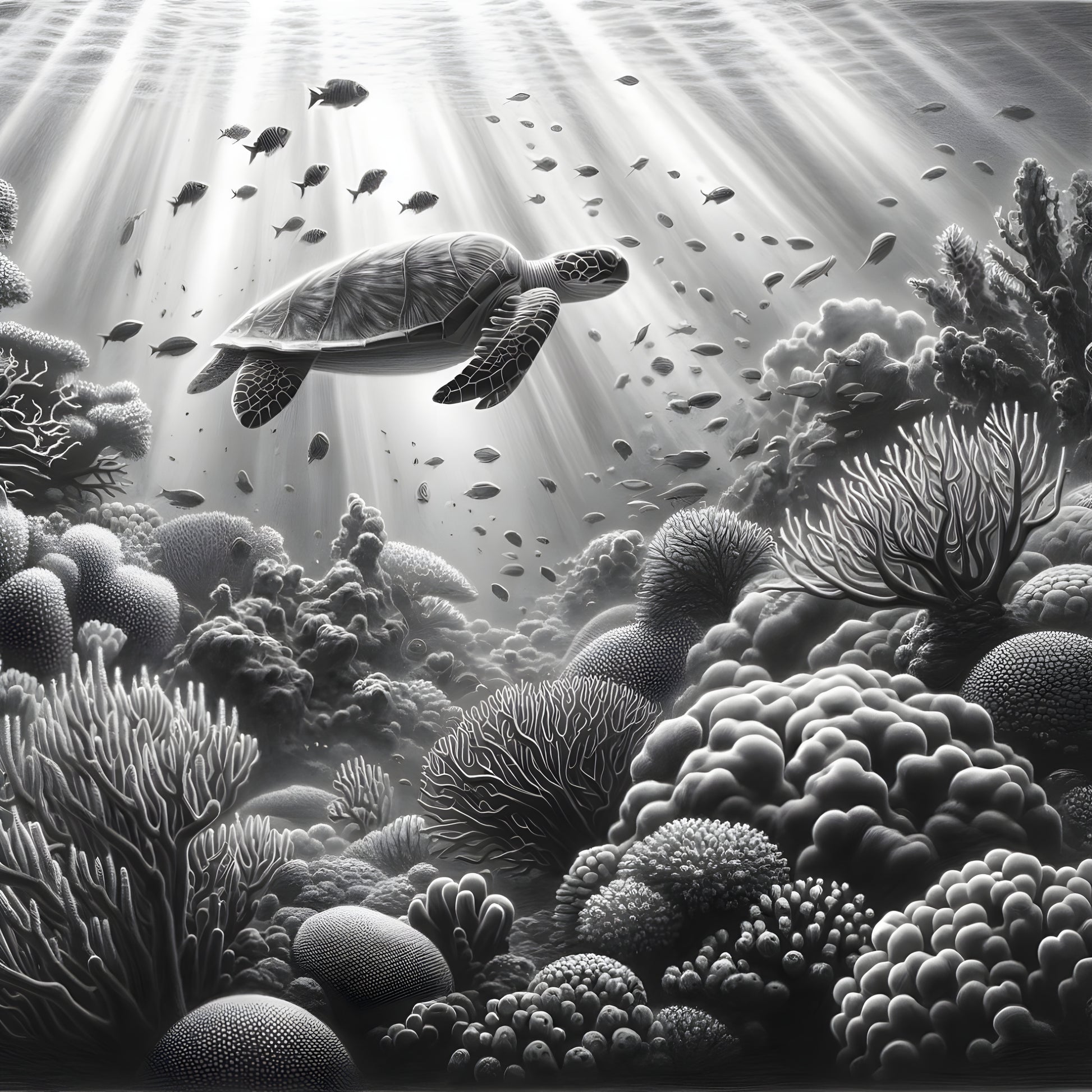 Marine Life Poster - OutOfNowhereArt