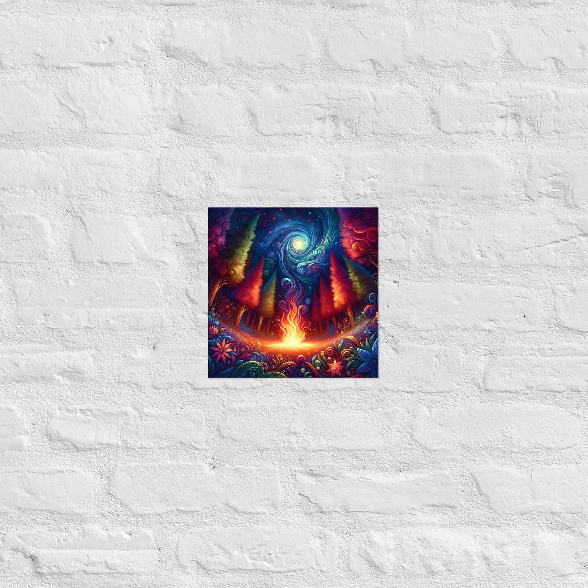 Cosmic Bonfire Poster - OutOfNowhereArt