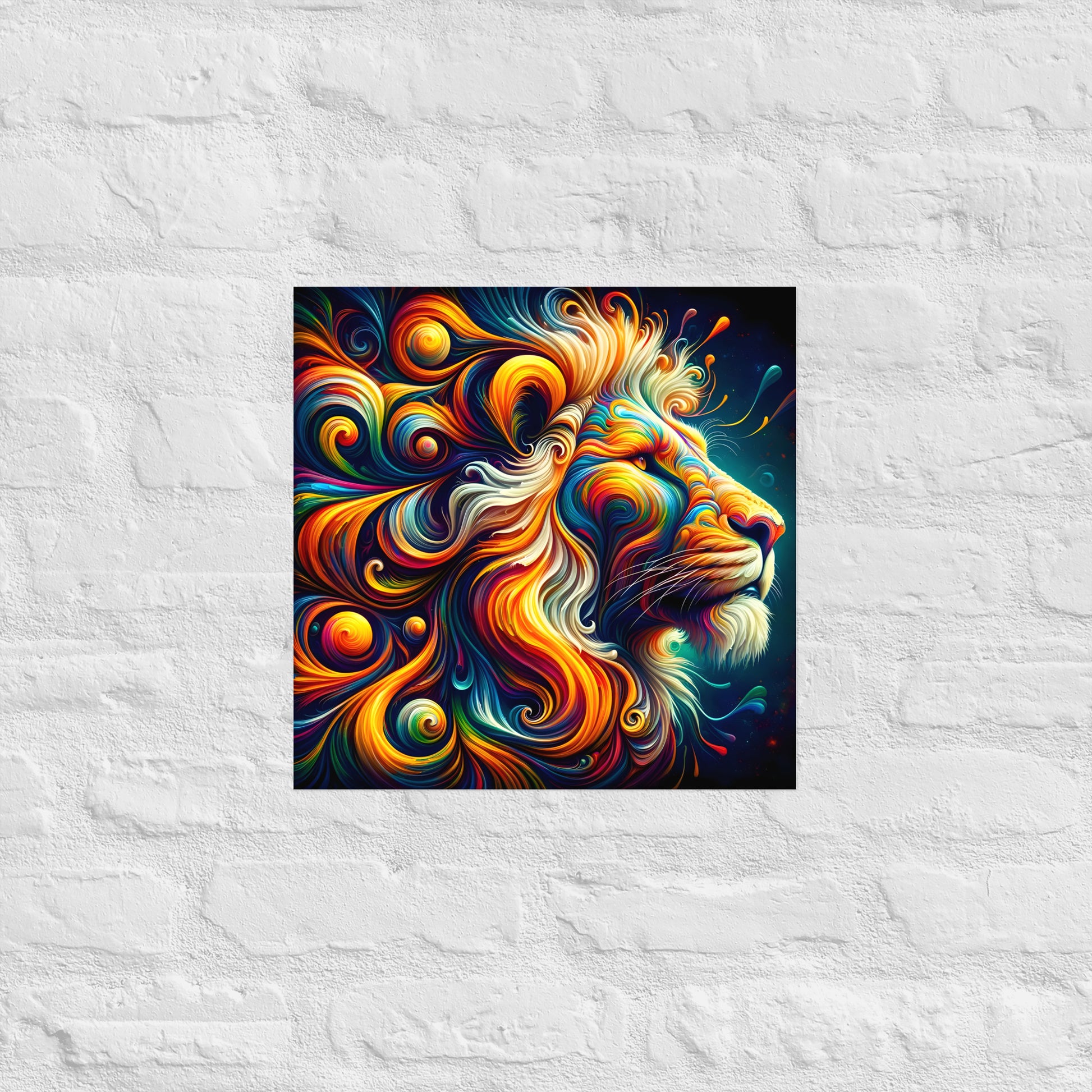 Lion With Spice Poster - OutOfNowhereArt