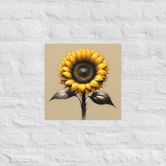 Sunflower Poster - OutOfNowhereArt