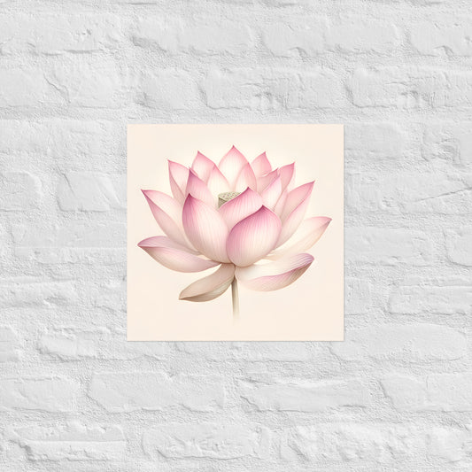 Lotus Poster - OutOfNowhereArt