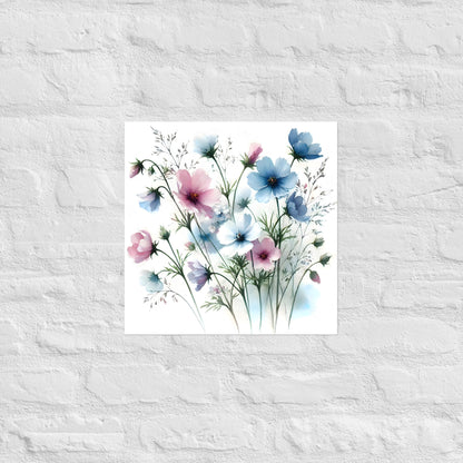 Floral Wash Poster - OutOfNowhereArt