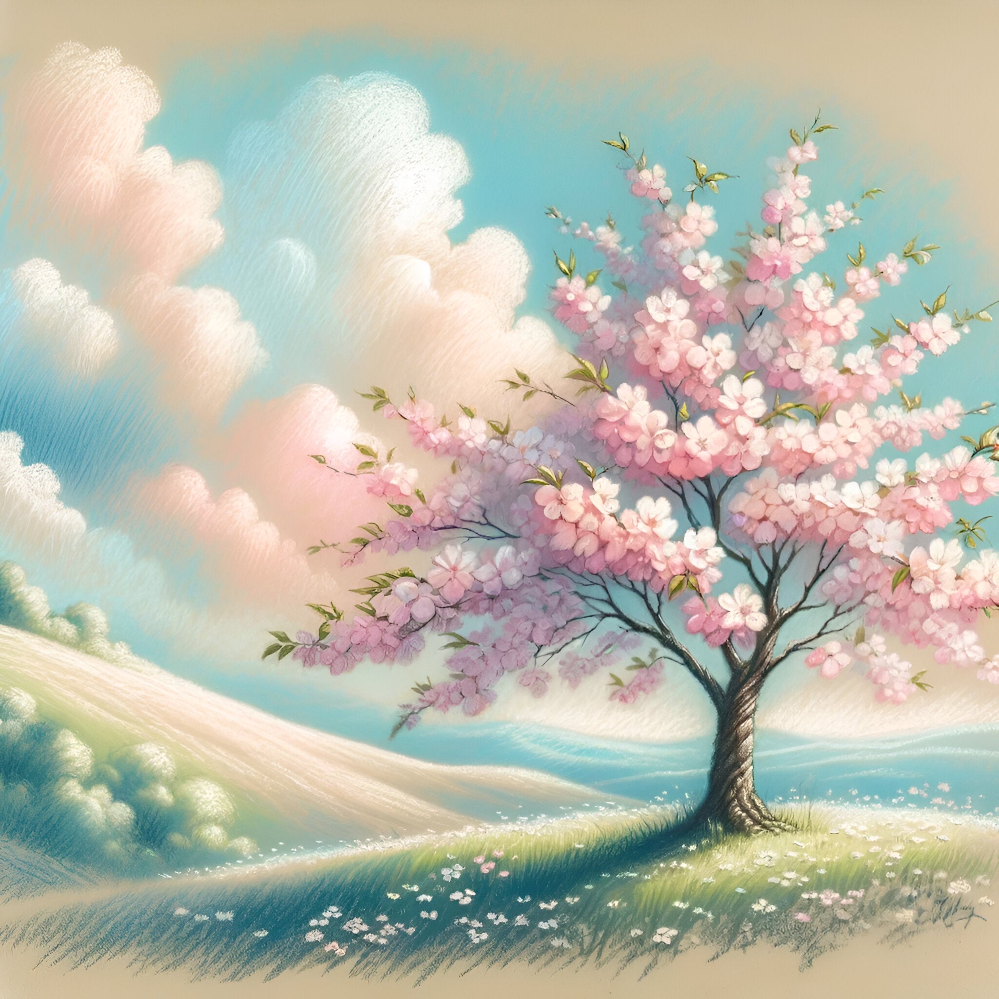 Pastel Scene - OutOfNowhereArt