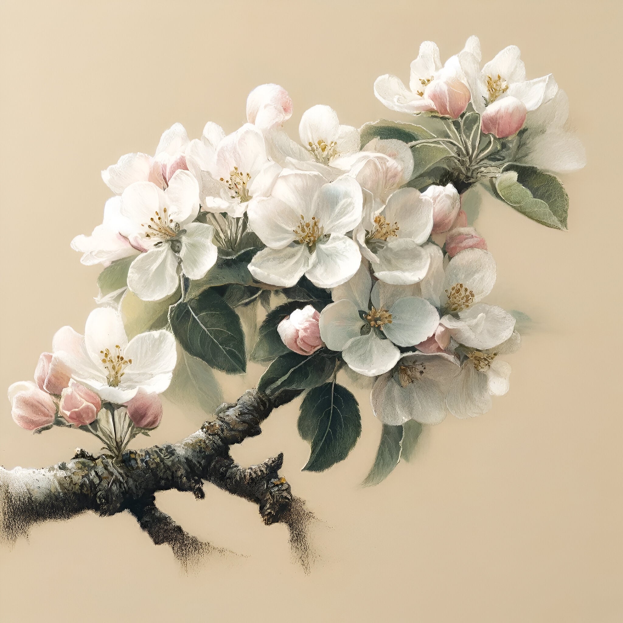 Apple Blossom Elegance Poster - OutOfNowhereArt